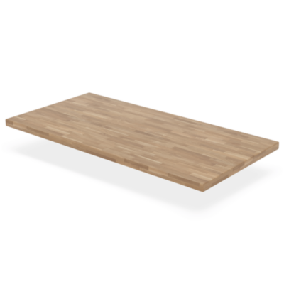Masif Ahşap 60mm Çift Katlı Meşe Masa Tablası